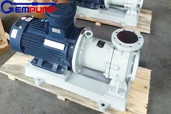 Produit chimique hydraulique en plastique de pompe centrifuge de transmission magnétique de Cqb-F Fluoro horizontal